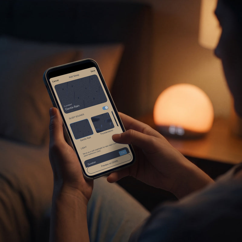 Set up your routine in the app