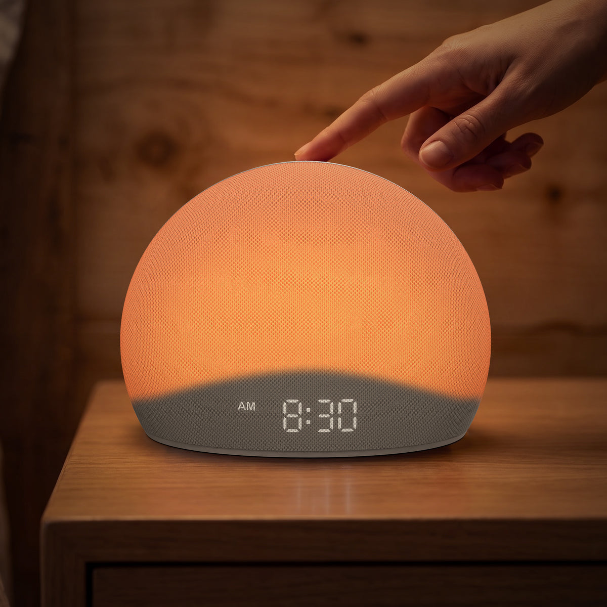 HOUSBAY Dawn Sleep Clock with gradual sunrise light and gentle wake-up sound